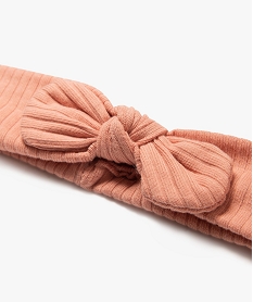 bandeau pour les cheveux en coton cotele bebe fille rose standardJ428801_2