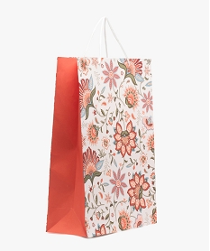 sac cadeau a motifs fleuris femme orangeJ440901_1