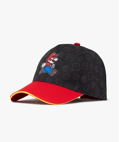 GEMO Casquette bicolore avec motif garçon - Super Mario Noir