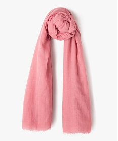 foulard extra fin en polyester recycle uni femme rose standard autres accessoiresJ480001_1