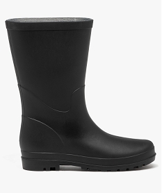 bottes de pluie femme unies a semelle crantee noir vif bottes de pluie et apres-skiJ497901_1