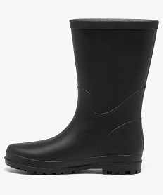 bottes de pluie femme unies a semelle crantee noir vif bottes de pluie et apres-skiJ497901_3