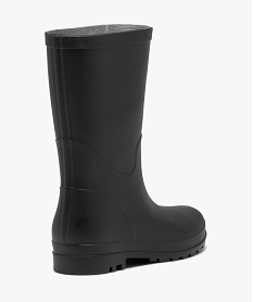 bottes de pluie femme unies a semelle crantee noir vif bottes de pluie et apres-skiJ497901_4