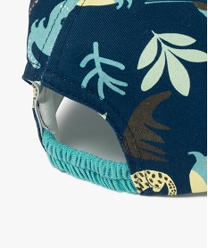 casquette a motifs animaux de la jungle bebe bleu accessoiresJ507901_2