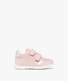 baskets bebe fille a double scratch et a motifs brillants - geox rose standard chaussures de parcJ530401_1