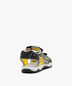 sandales garcon a scratch sportswear pikachu - pokemon noir vifJ561401_4