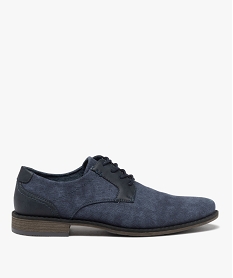 GEMO Derbies en toile homme bleu chine