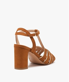 sandales femme a talon carre style salome en suedine orangeJ613801_4