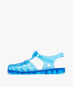 sandales de plage garcon a multibrides translucides bleu standardJ634301_3