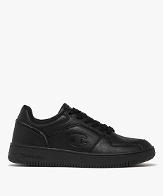 GEMO Baskets homme unies à lacets Rebound - Champion USA noir vif