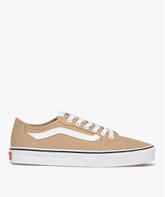 GEMO Baskets homme en toile avec semelle épaisse à liseré - Vans beige standard