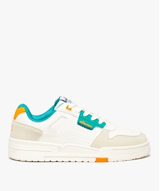 GEMO Baskets femme unies avec détails fluo - Ellesse blanc chine