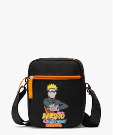GEMO Pochette bandoulière zippée imprimée garçon - Naruto noir standard