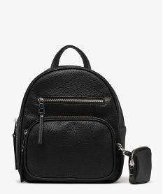 GEMO Sac à dos avec porte-monnaie assorti femme noir standard