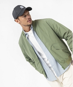 GEMO Blouson bomber zippé léger homme Vert