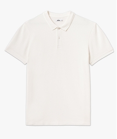 polo manches courtes en maille piquee homme blancJ701201_1