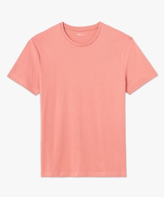 tee-shirt a manches courtes et col rond homme rose tee-shirtsJ710501_4