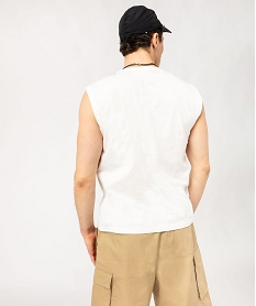 debardeur avec motif streetwear sur la poitrine homme blanc tee-shirtsJ714401_3