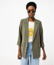 GEMO Veste blazer à manches 34 femme Vert