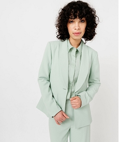 GEMO Veste de tailleur 1 bouton femme Vert