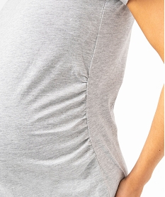 tee-shirt de grossesse imprime a manches courtes gris t-shirts manches courtesJ774701_2