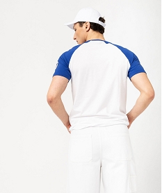 tee-shirt manches courtes imprime homme - allez les bleus blanc t-shirts manches courtesJ782201_4
