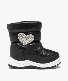 bottes de neige fille avec cœur paillete noir standardJ788101_1