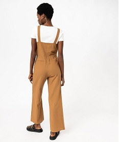 combinaison pantalon femme a bretelles contenant du lin orange combinaisons pantalonJ799301_3