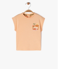 tee-shirt avec motif estival bebe garcon orange debardeursJ823301_1