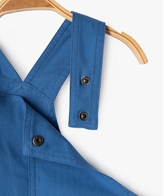 salopette courte en coton bebe garcon bleu shorts et bermudasJ823501_2