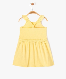 robe imprimee a bretelles volantees bebe fille jaune robesJ844601_3
