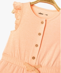 combishort sans manches en jersey de coton imprime bebe fille rose pantacourts et shortsJ845501_2