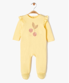 GEMO Pyjama dors-bien avec motif cerises bébé fille Jaune