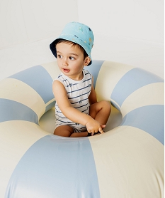 chapeau bob a motifs marins reversible bebe garcon bleu accessoiresJ874001_4