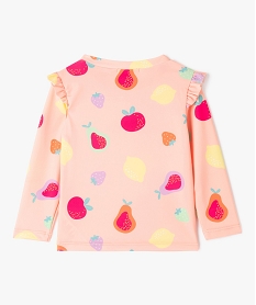 tee-shirt de bain anti uv a motifs fruits bebe fille rose maillots de bainJ879501_3