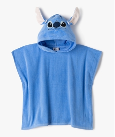 cape de bain poncho a capuche avec oreilles amovibles enfant - disney stitch bleuJ883401_1