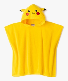 GEMO Cape de bain à capuche forme poncho enfant - Pokémon Jaune