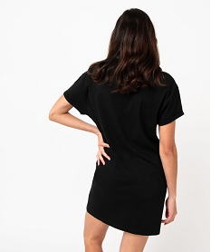 chemise de nuit avec motif stitch femme - disney noir nuisettes chemises de nuitJ907201_3
