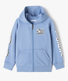 GEMO Sweat zippé à capuche imprimé garçon - LuluCastagnette Bleu