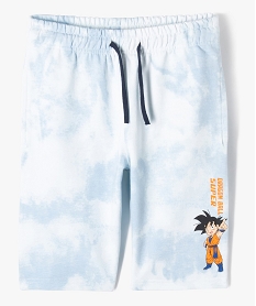 GEMO Bermuda en maille tie-and-dye imprimé Sangoten garçon - Dragon Ball Super Bleu