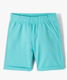 GEMO Short en maille légère avec revers garçon bleu standard