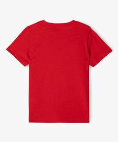 tee-shirt a manches courtes en coton uni garcon rouge tee-shirtsJ952201_3