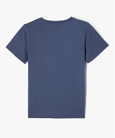 tee-shirt a manches courtes en coton uni garcon bleu tee-shirtsJ955901_3