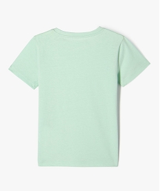 tee-shirt a manches courtes en coton uni garcon vert tee-shirtsJ956101_3