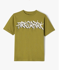tee-shirt a manches courtes inscriptions skate garcon vert tee-shirtsJ976001_1