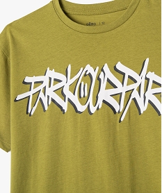 tee-shirt a manches courtes inscriptions skate garcon vert tee-shirtsJ976001_2