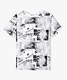 tee-shirt manches courtes imprime skate garcon blancJ977401_1