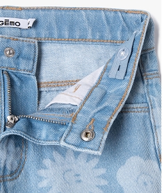 short en jean a motifs fleuris delaves fille gris shortsJ986101_3