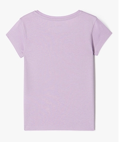 tee-shirt a manches courtes avec motif fille violet tee-shirtsK004101_3