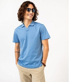 polo a manches courtes homme bleuK100501_2